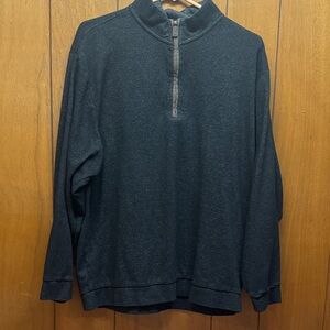 Roundtree & Yorke Black Zip-Up Sweater